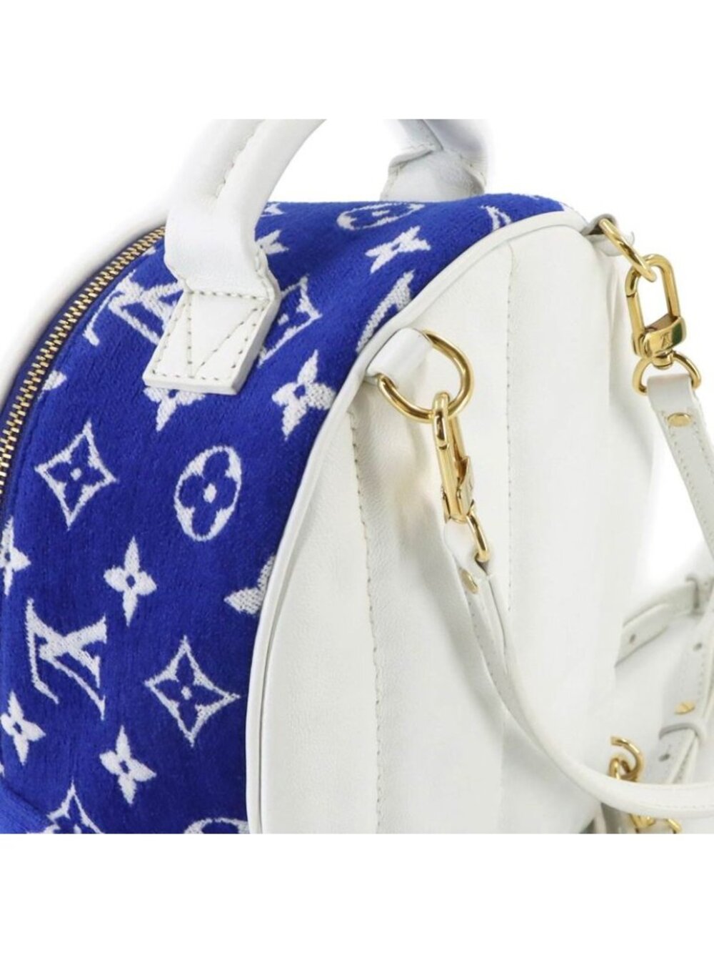 Louis Vuitton LV Match Monogram Jacquard Velvet Palm Spring Backpack Mini - Picture 8 of 9